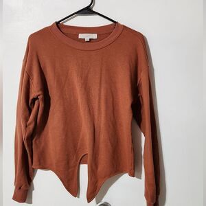 LOFT Rust Crew Neck Sweater